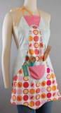 Womens apron: Mod dots