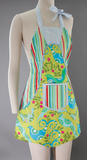 Womens apron: Pretty bird