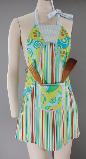 Womens apron: Stripes